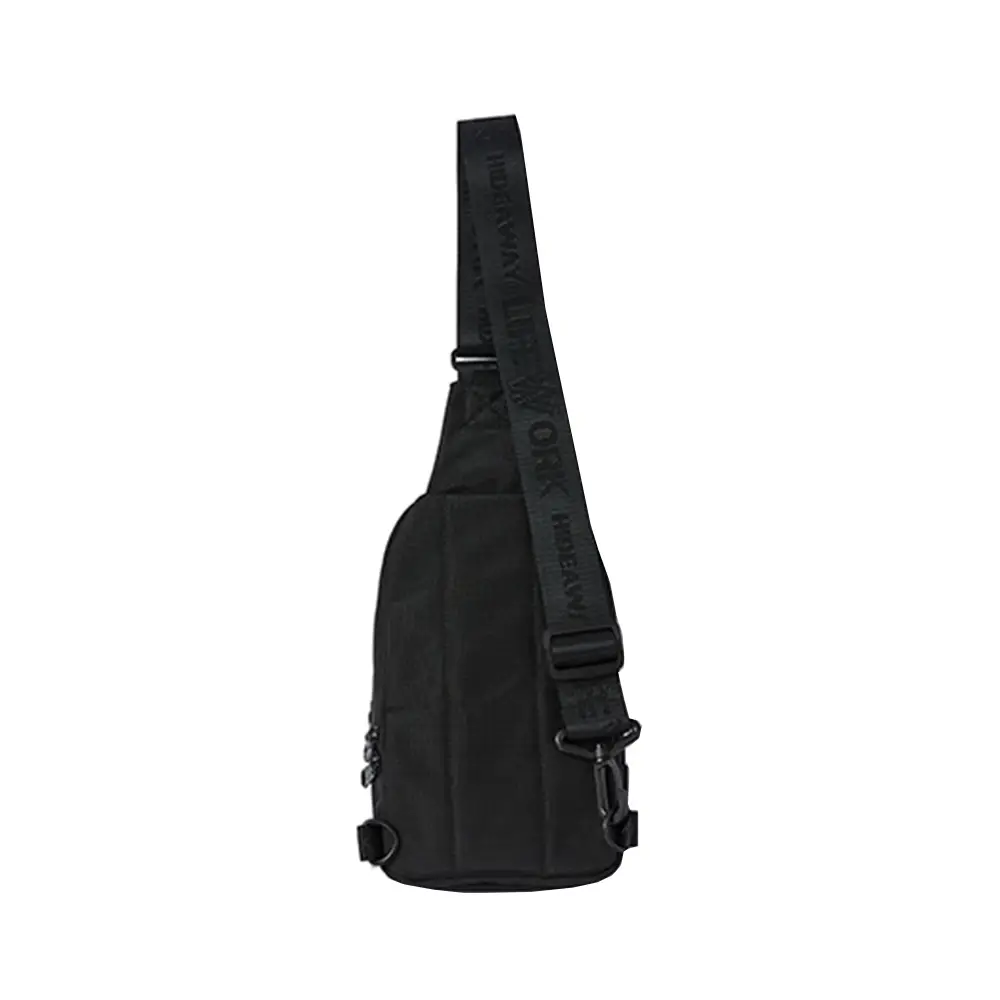 Innturt Nylon Sling Bag - Waterproof Chest Messenger Backpack For Hiking, Travel & Cycling (Black/Yellow) - View #12