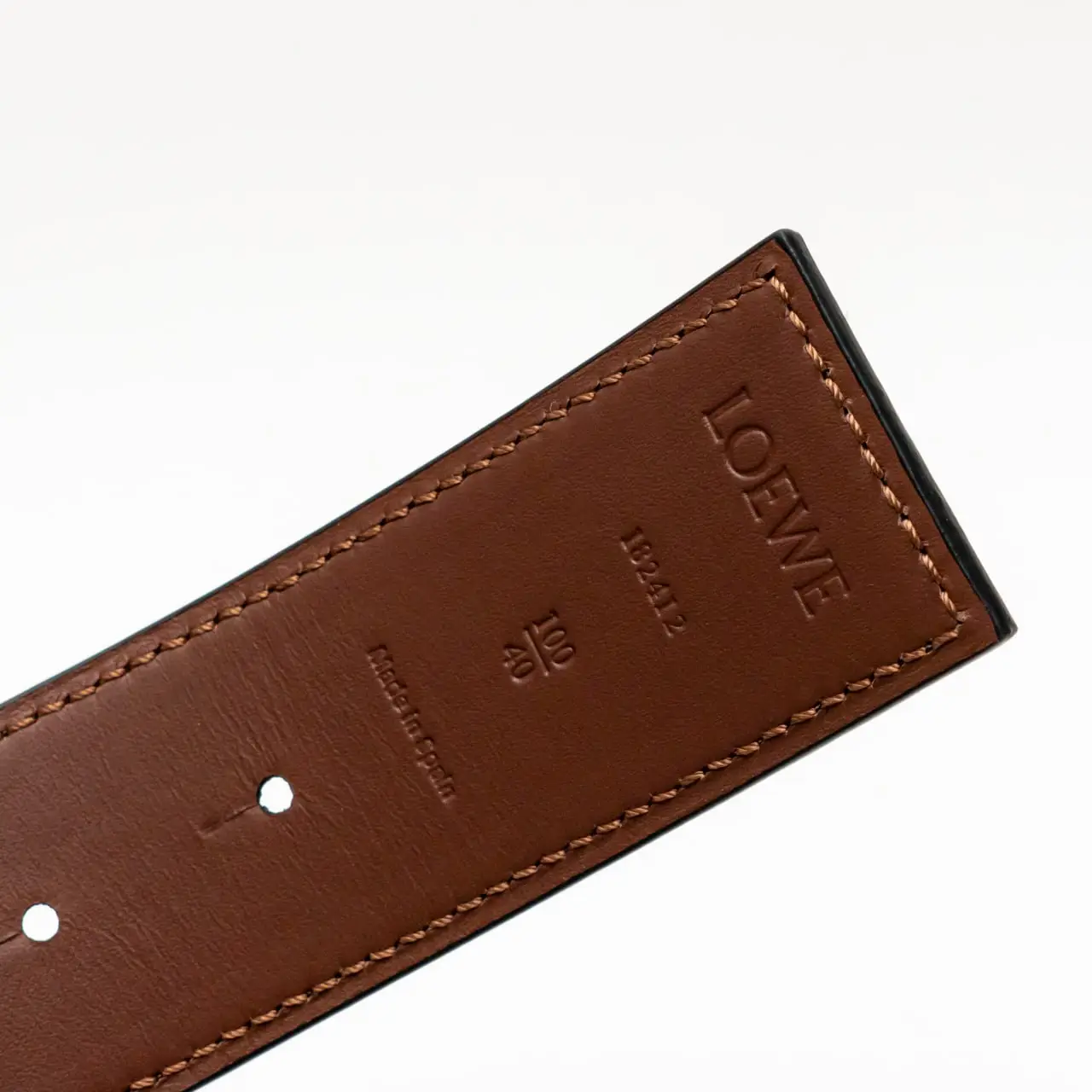 Loewe Reversible Anagram Smooth Calfskin and Brass Belt 40mm 