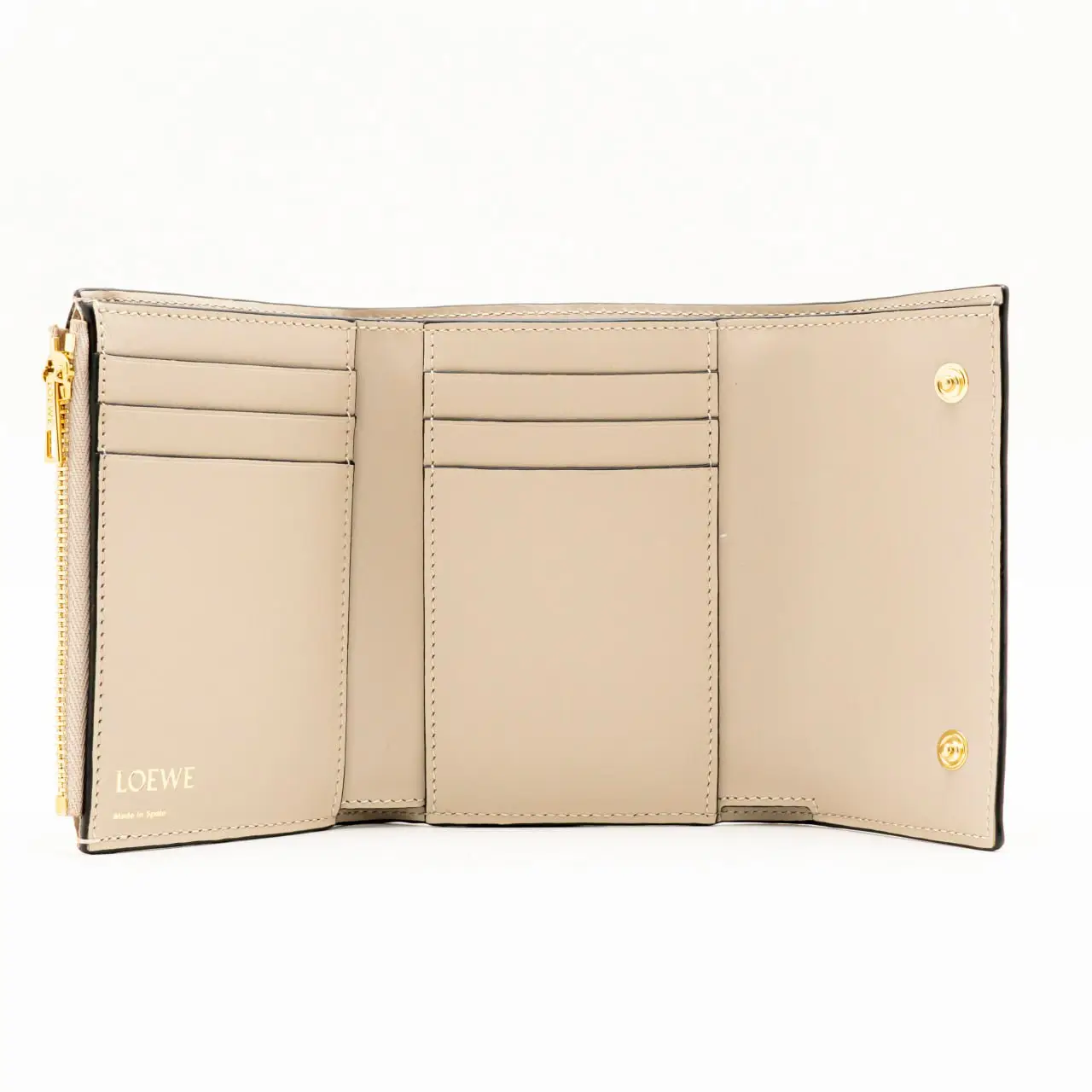 Loewe Repeat Small Vertical Wallet In Embossed Silk Calfskin Light 