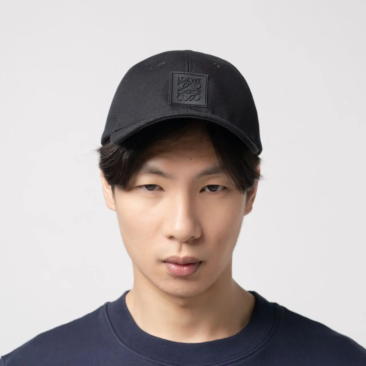 Loewe Logo Patch Baseball Cap in Canvas Black – voilà.id
