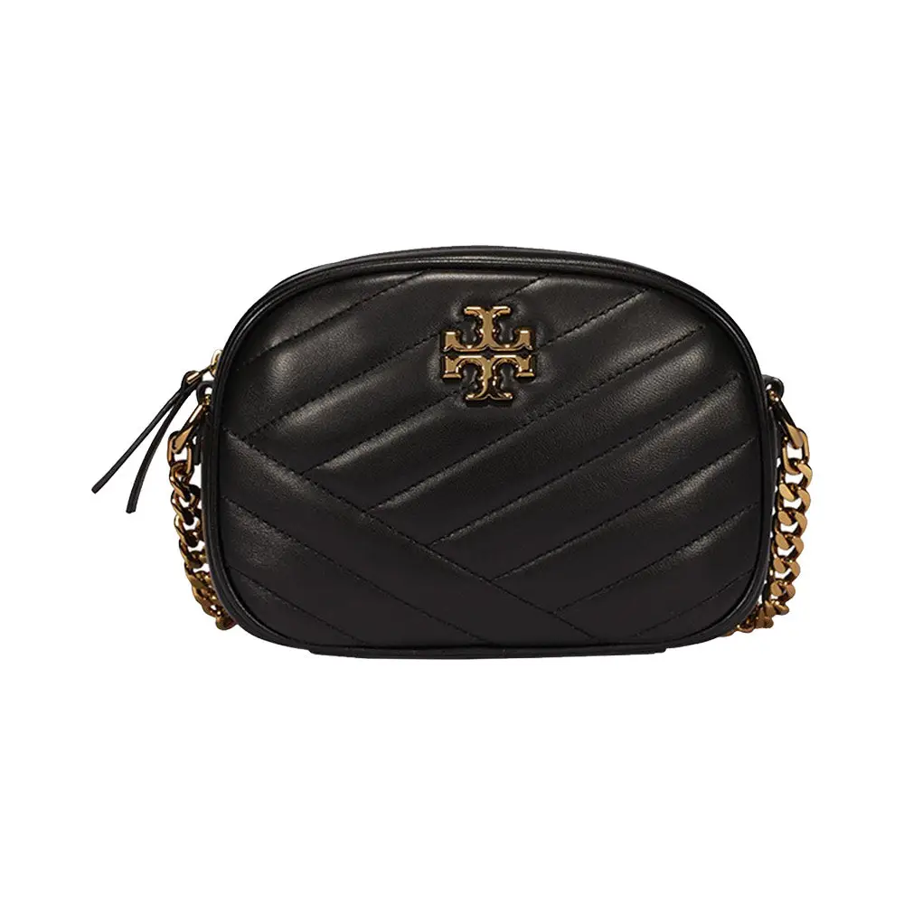 Tory Burch Kira Chevron Camera Bag Small Black Ghw – voilà.id