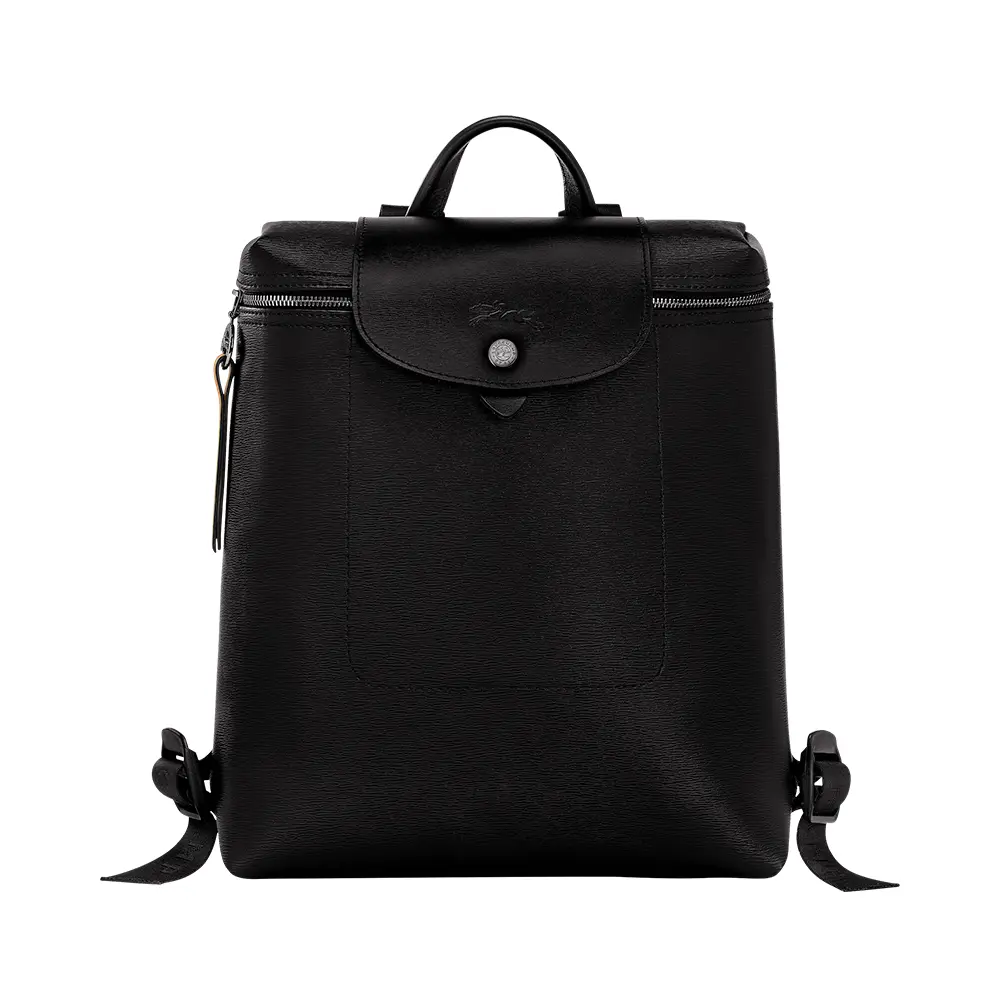 Leather Longchamp Pliage All Black Longchamp Backpack Le Pliage