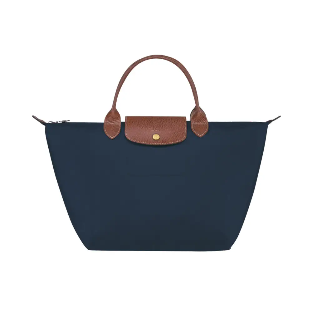 Longchamp Le Pliage Original Medium Top Handle Bag Navy –