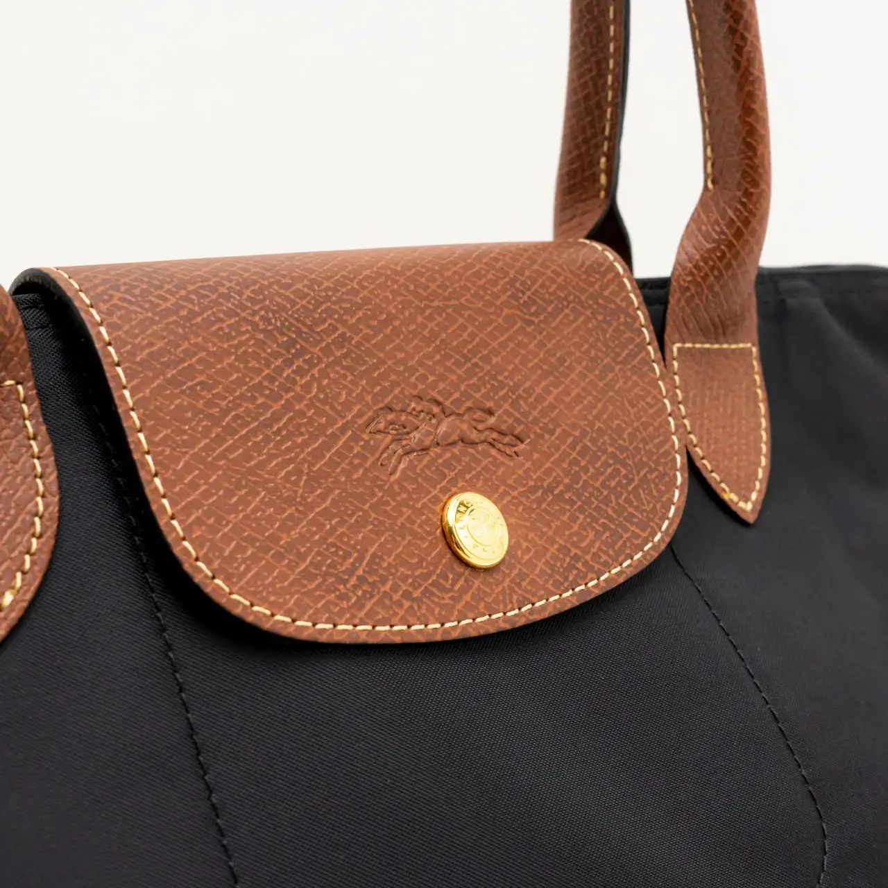 Le Pliage Original Medium Top Handle Bag Black