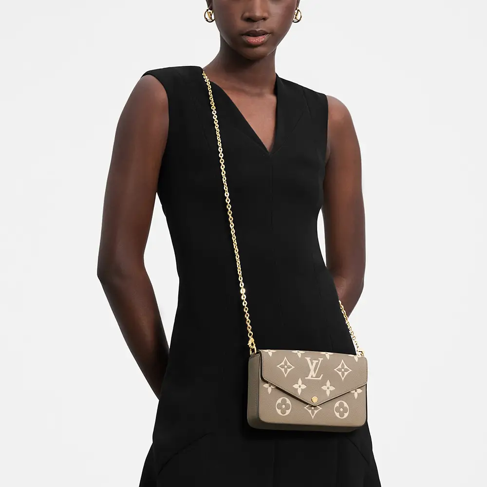 Louis Vuitton Félicie Pochette Monogram Empreinte Leather