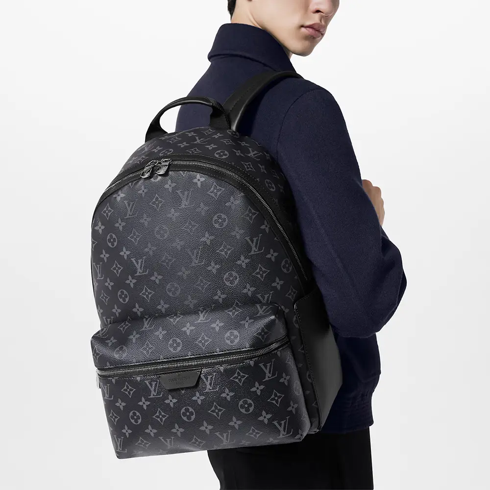Original Louis Vuitton Backpack Men Louis Vuitton Discovery MM Monogram  Eclipes Backpack Black –