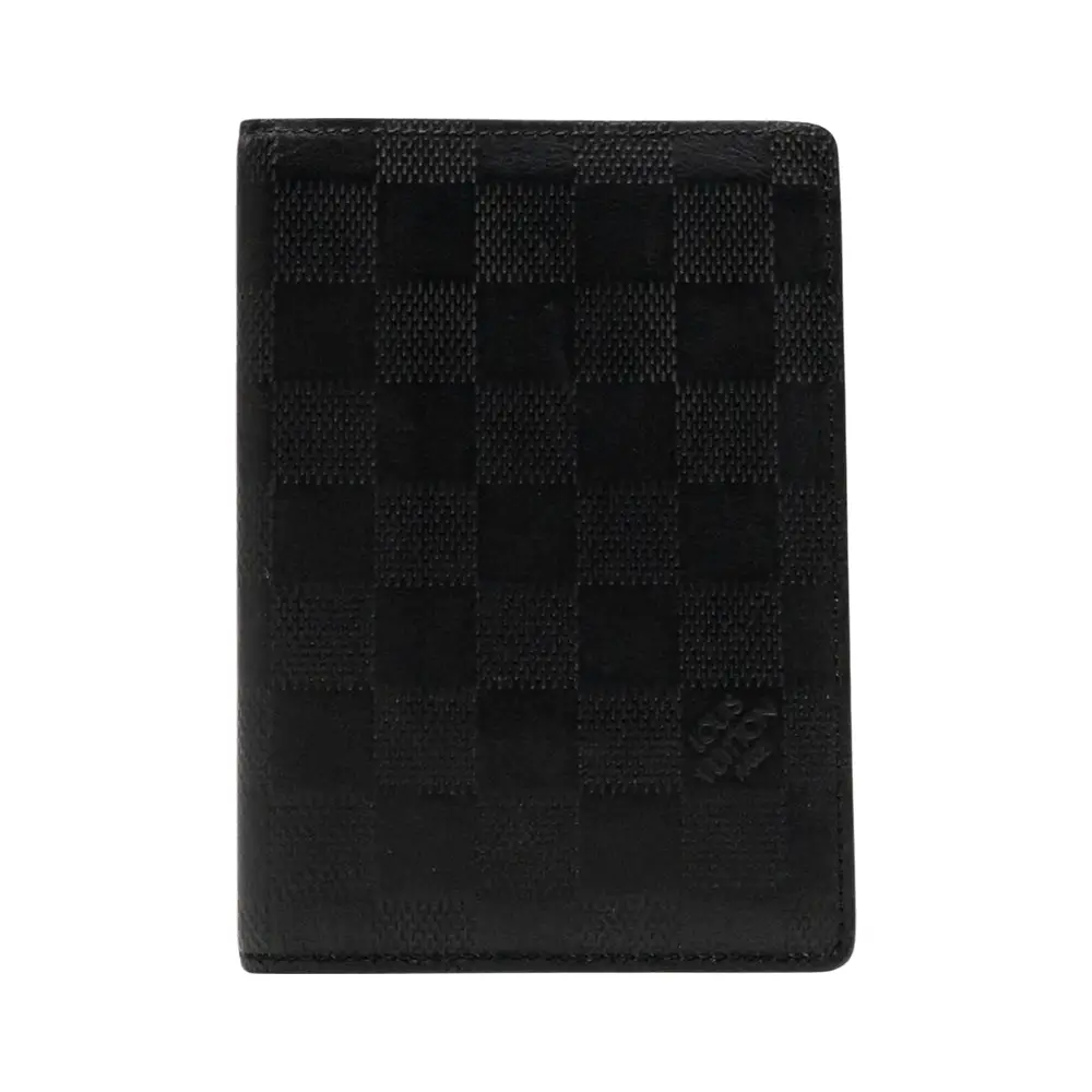Louis Vuitton Passport Holder Travel Wallet Damier Graphite –