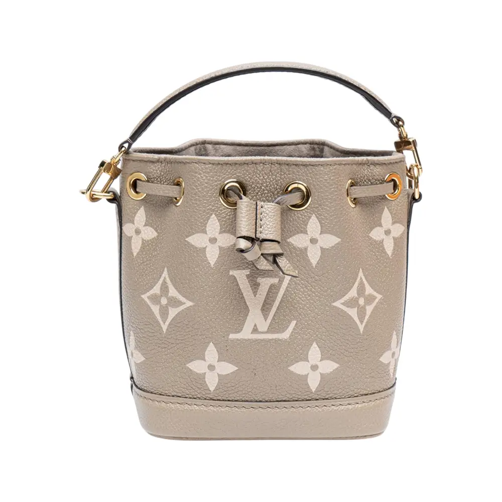 Small All White Louis Vuitton Bag Louis Vuitton Nano Noé Empreinte