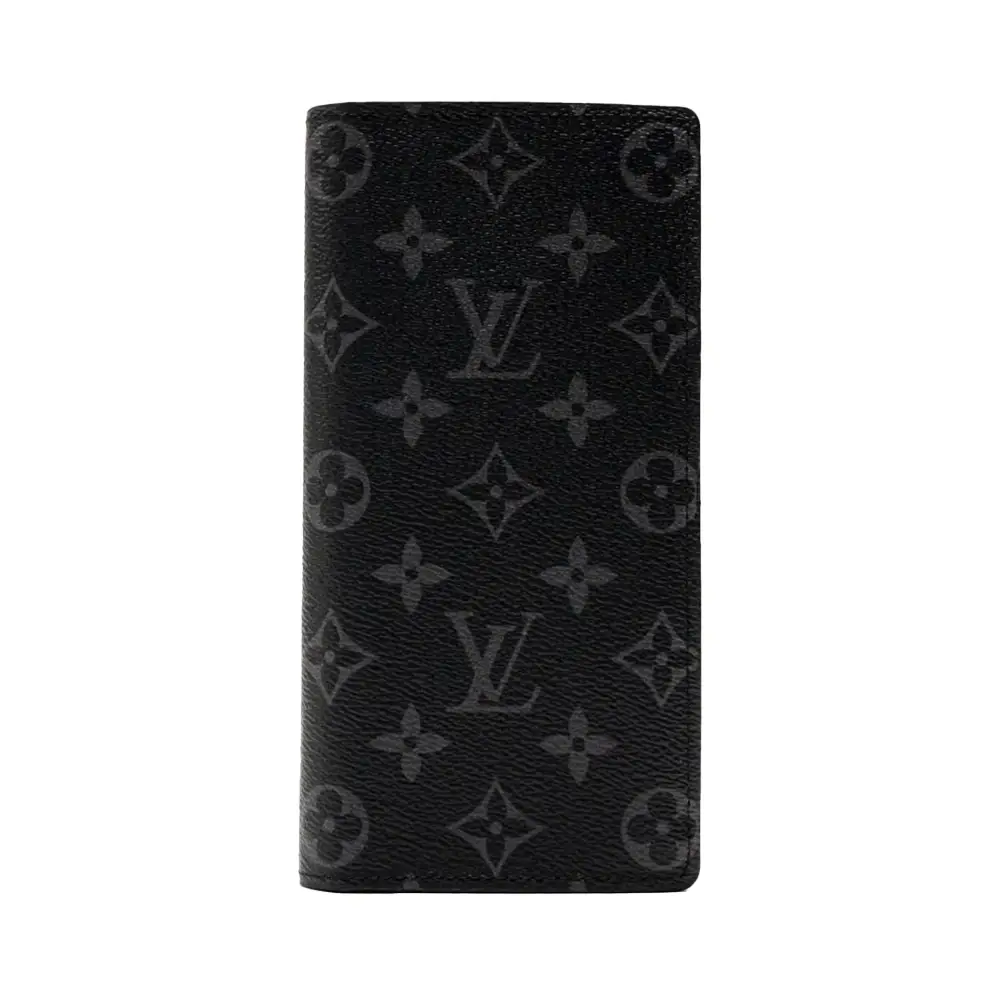 Louis Vuitton Brazza Monogram Eclipse Wallet Black –