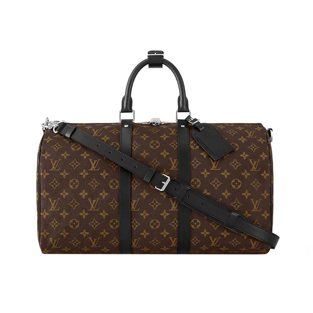 Keepall Bandouliere 45 Monogram Macassar Duffle Bag Brown