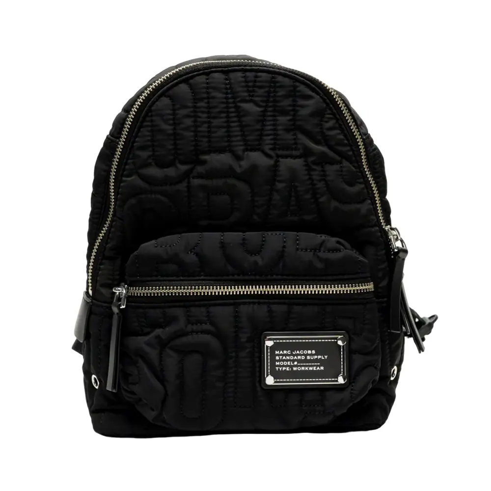 Marc Jacobs Stamp Logo Patch Nylon Backpack Black – voilà.id display picture 2