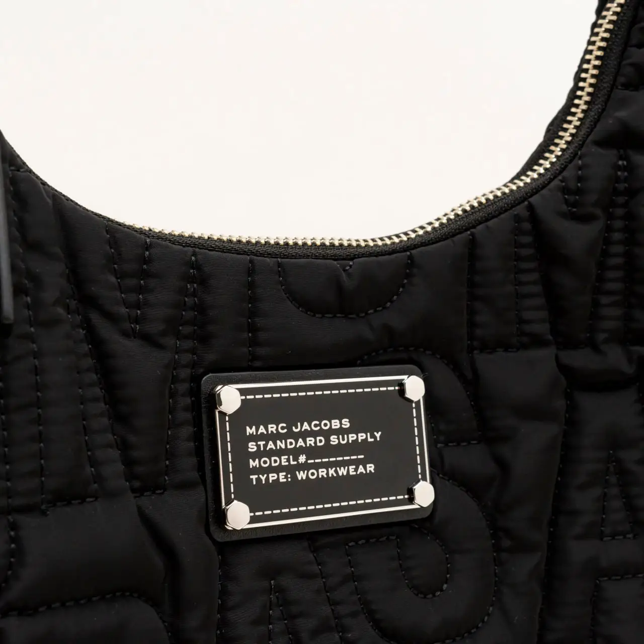 Marc Jacobs Crescent Nylon Quilted Shoulder Bag Black – voilà.id