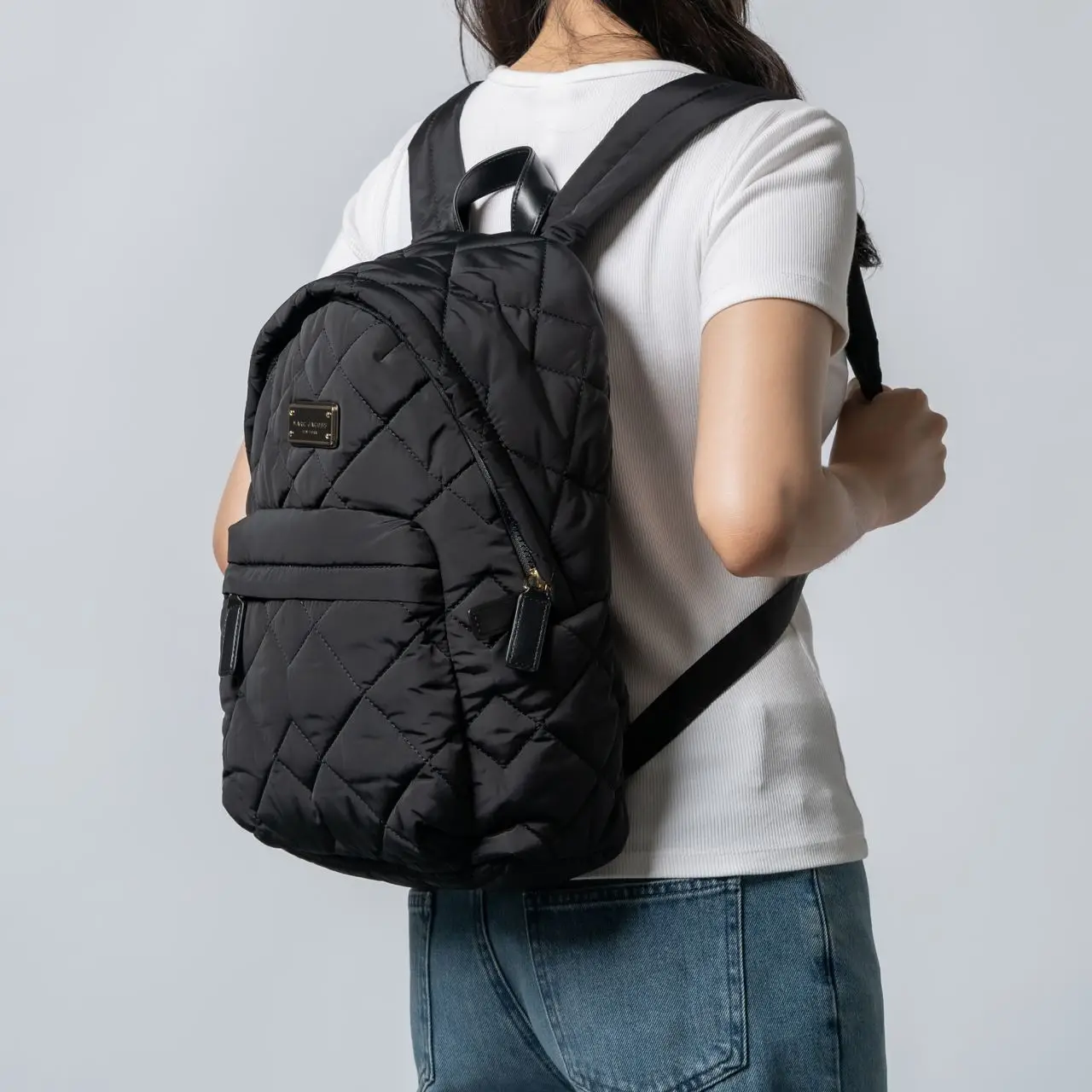 Marc Jacobs Quilted Nylon Backpack Black – voilà.id