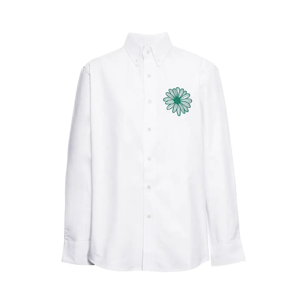 Mardi mercredi Oxford shirt 長袖 刺繍 シャツ 正規品】Mardi