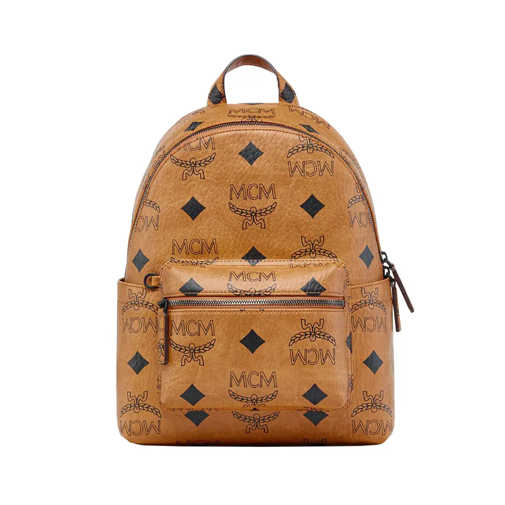 harga mcm mini backpack Stark Side Studs Bebe Boo in Visetos Cognac  Balilene A reflection of MCMs ingenious design and craftsmanship MCM Small Stark Backpack Maxi