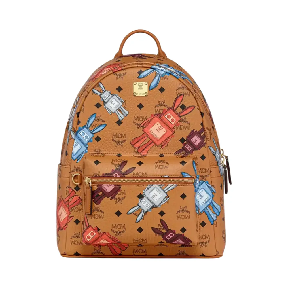 MCM Stark Mixed Monogram Canvas Backpack  and Wallet on Chain MCM Stark Coated Canvas Monogram Backpack | Nordstromrack main image 4