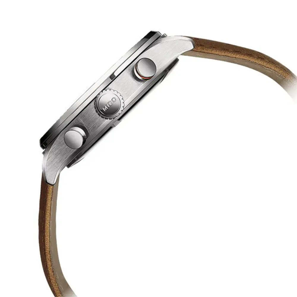 Multifort Chronograph Anthracite Dial Brown Leather Strap