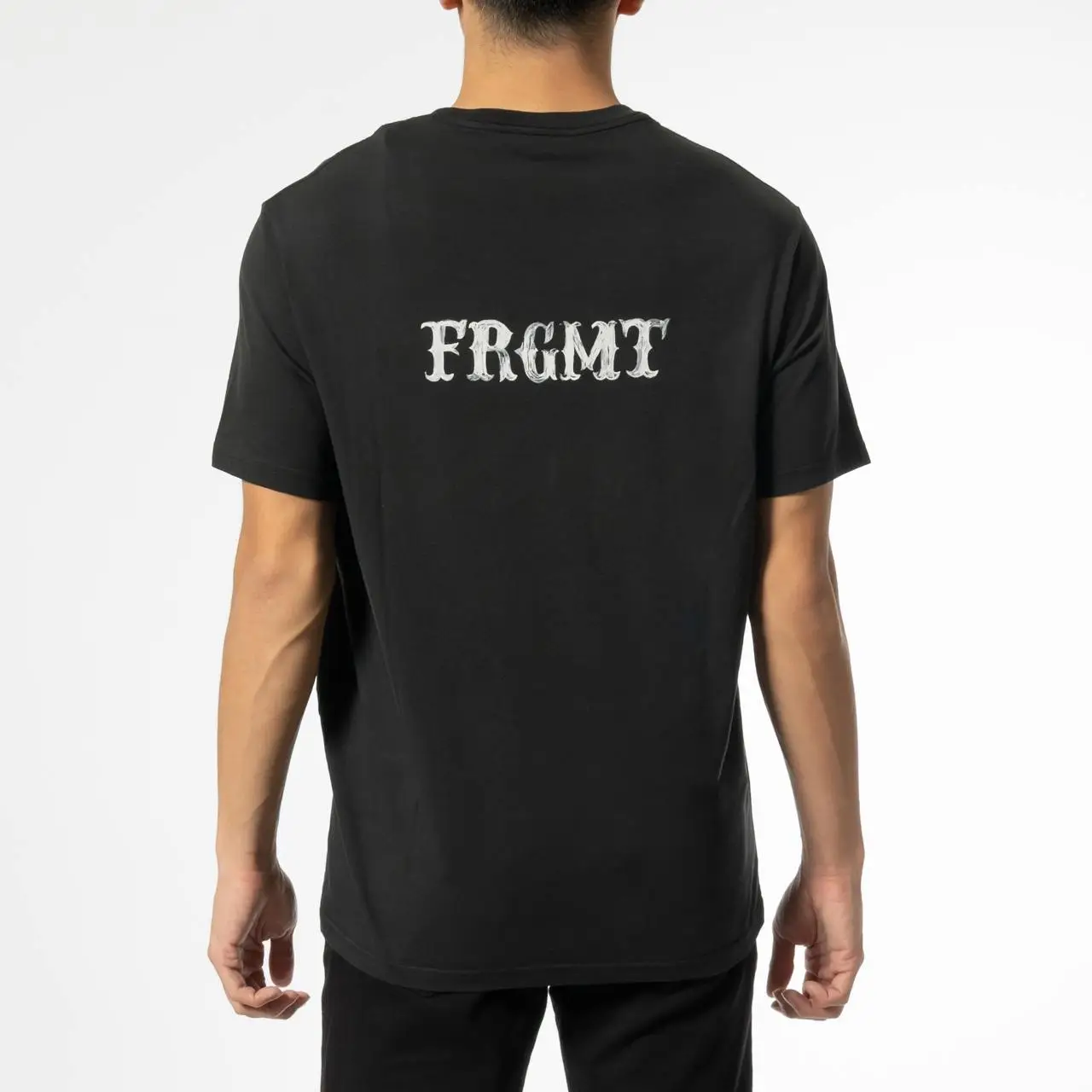 Moncler Lettering Logo Print FRGMT T-Shirt Black – voilà.id