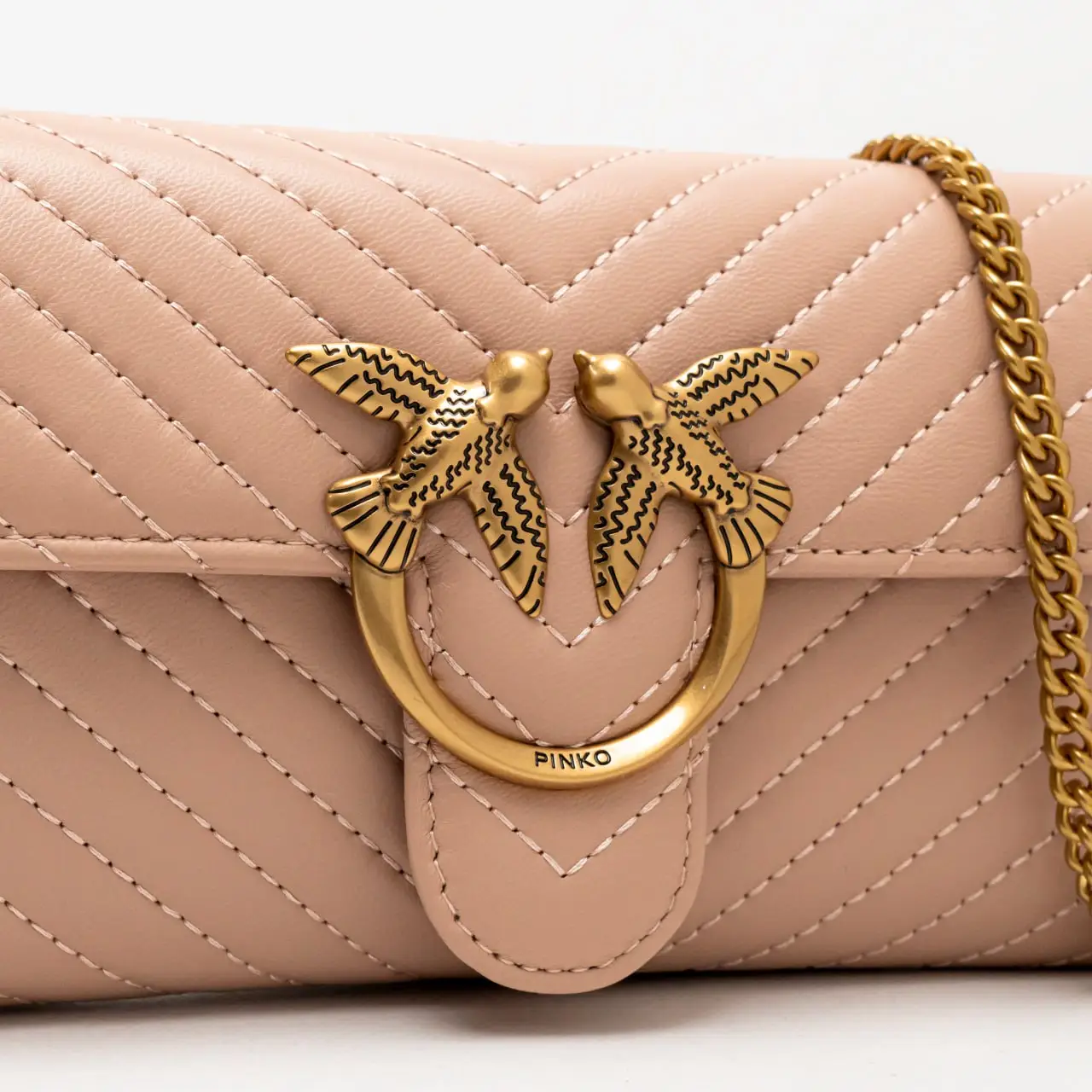 Pinko Love One Wallet On Chain Light Pink Ghw – voilà.id