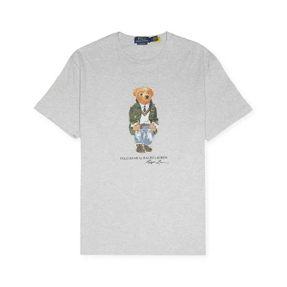 Polo Bear Polo Ralph Lauren Tee Shirts Polo Bear Accent T-Shirt Grey