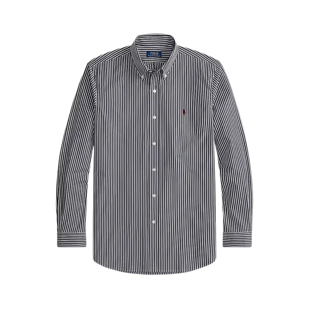 Mens Shirt Black White Ralph Lauren Polo Shirt POLO RALPH LAUREN