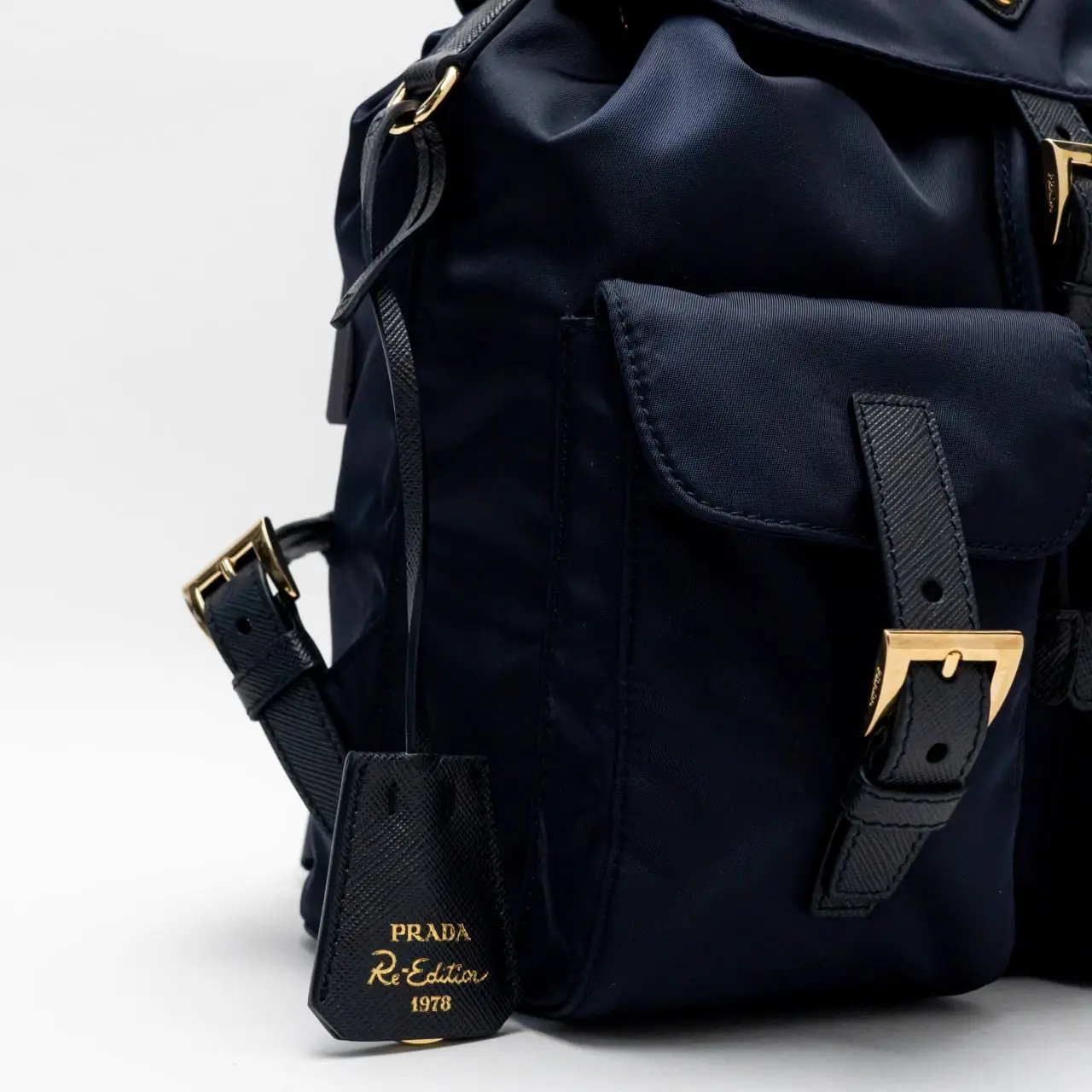 Prada Enameled Metal Triangle Backpack Vintage (49467) Prada Backpacks | The RealReal main image 2