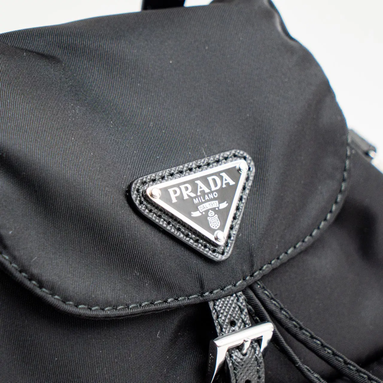 プラダ ポコノ ショルダーバッグ ナイロン 黒 ブラック系 PRADA  