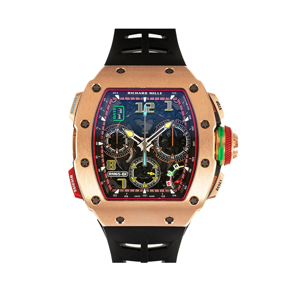 Richard Mille Automatic Winding 44 RM 65-01 RG/TI Split-seconds