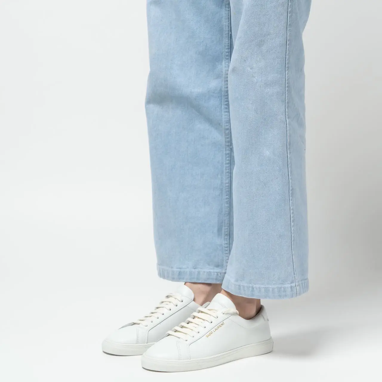 saint laurent andy sneakers women's