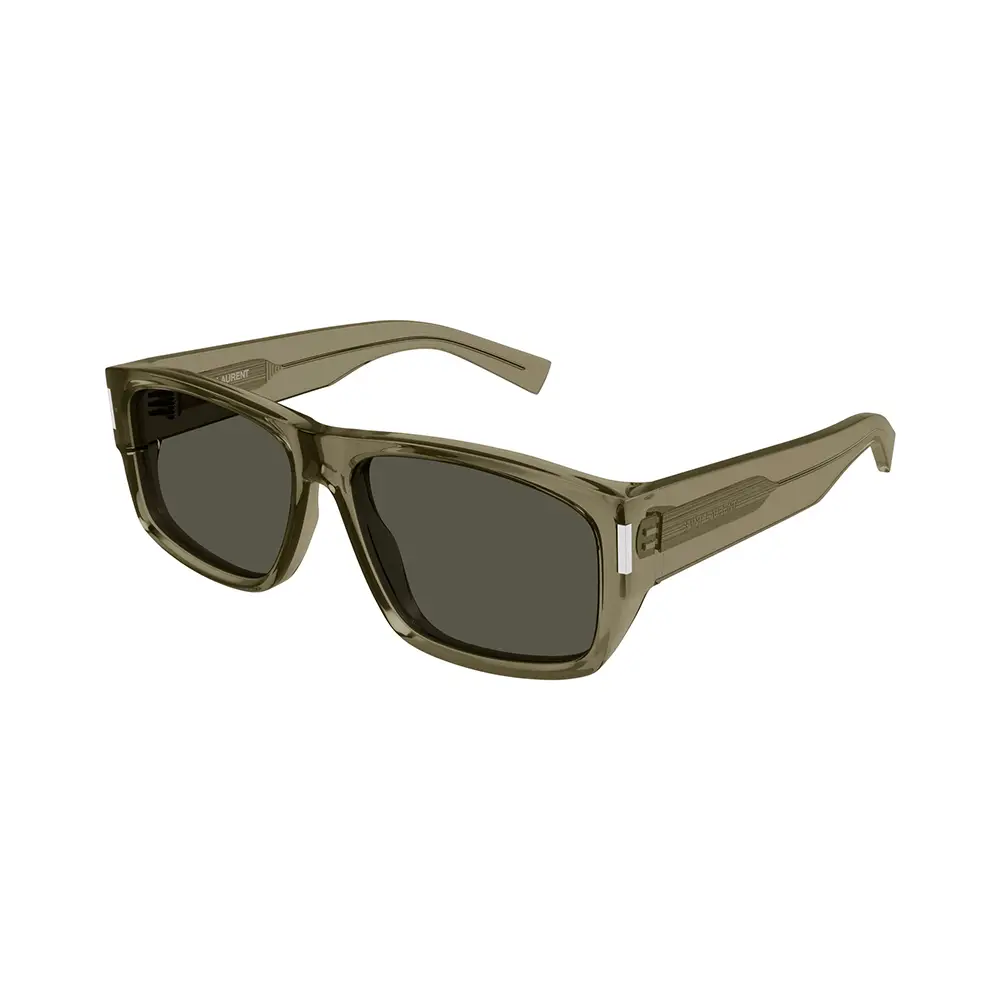 Saint Laurent SL 689 Square Acetate Transparent Brown  display picture 2