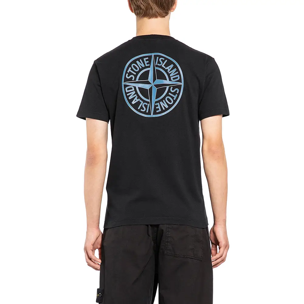 Stone Island 2NS81 Compass Logo T-Shirt Black – voilà.id