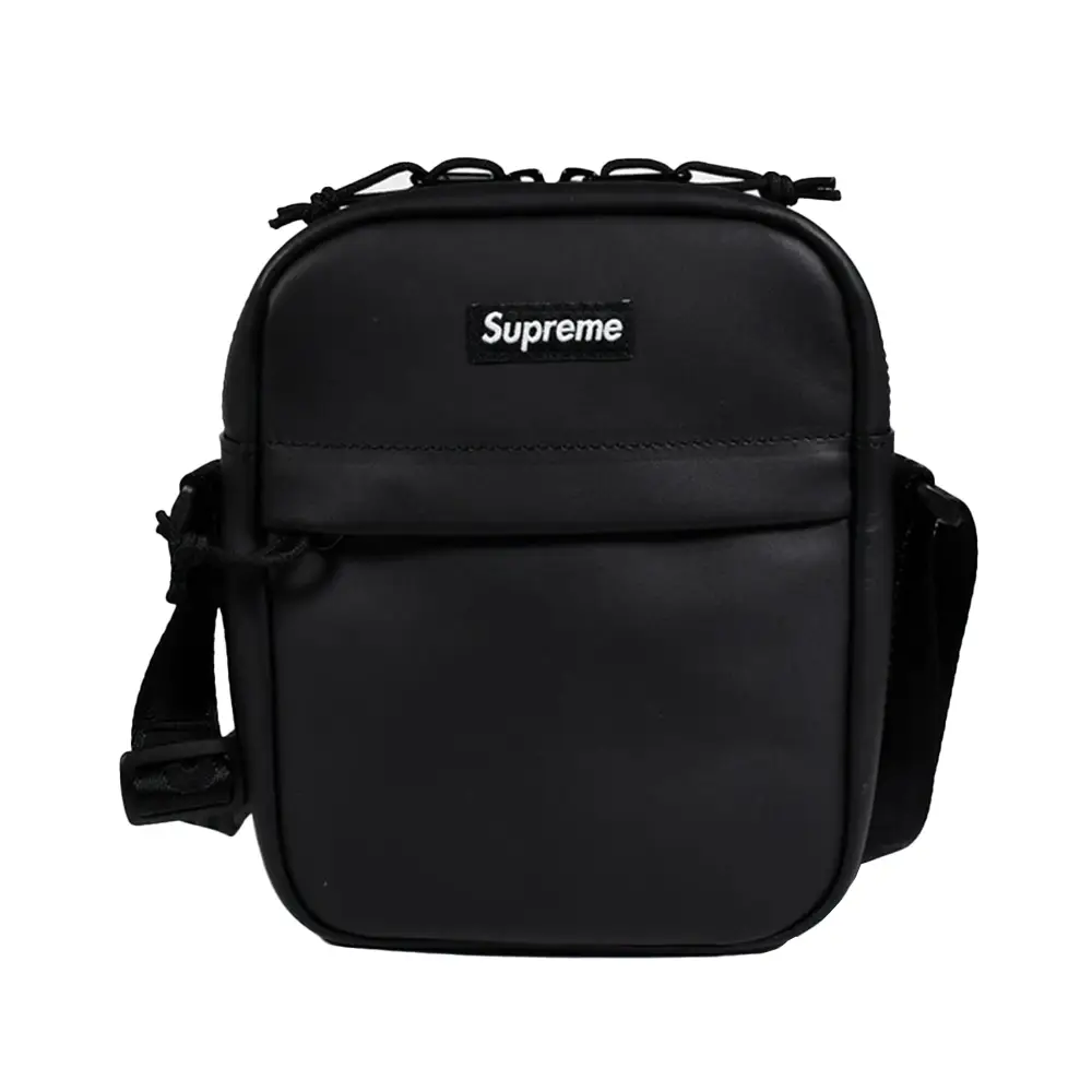 Supreme FW23 Leather Shoulder Bag Black – voilà.id supreme トートバッグ BLACK 23 aw fw backpack