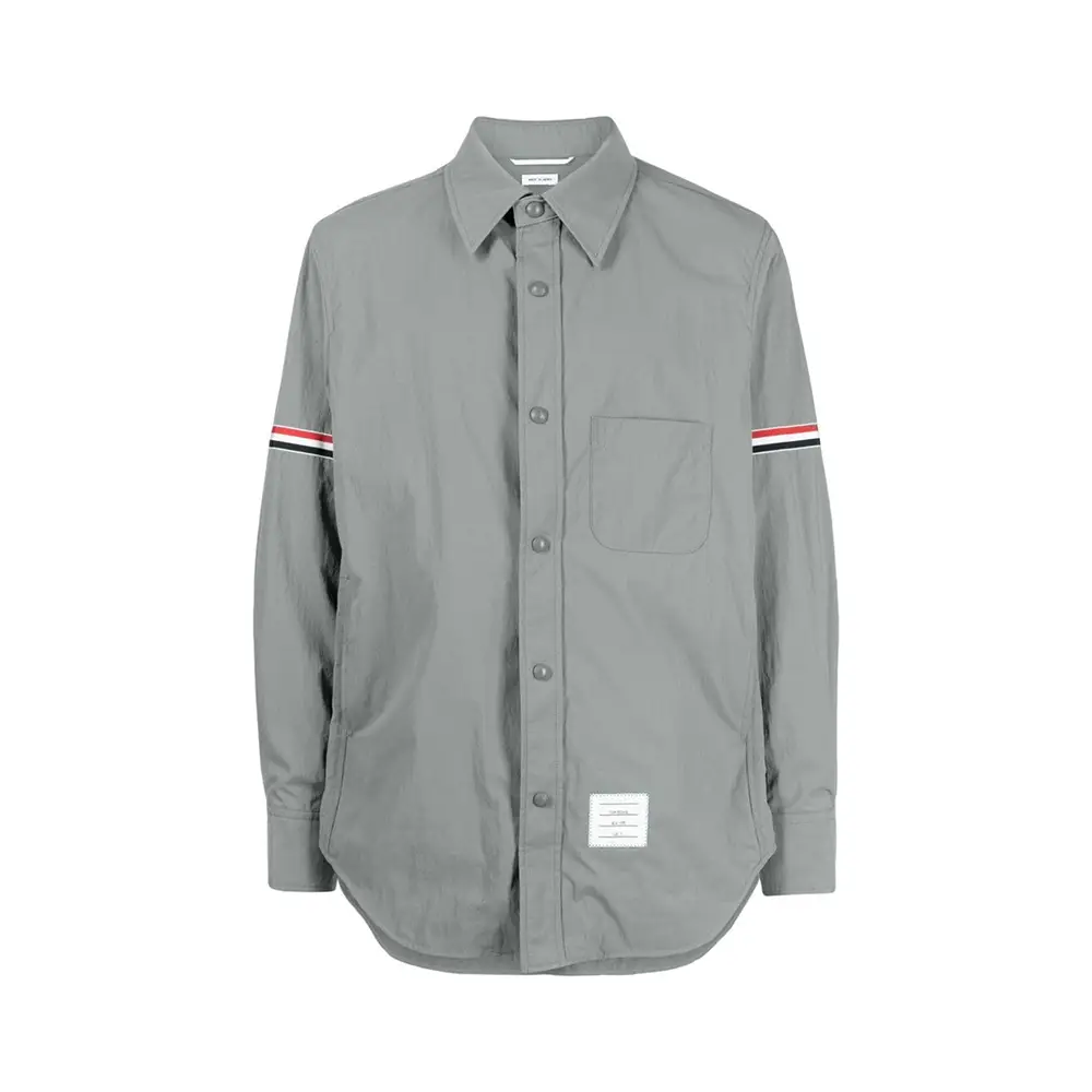 Cotton Knit Thom Browne Shirt Jacket Thom Browne Nylon Armband - Main Image