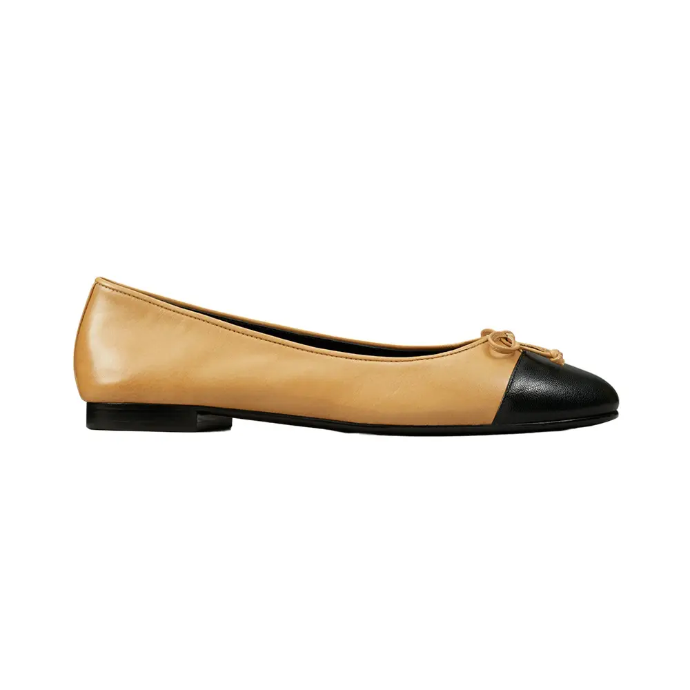 Tory Burch Georgia Square Toe Ballet Rainwater / Plum – voilà.id