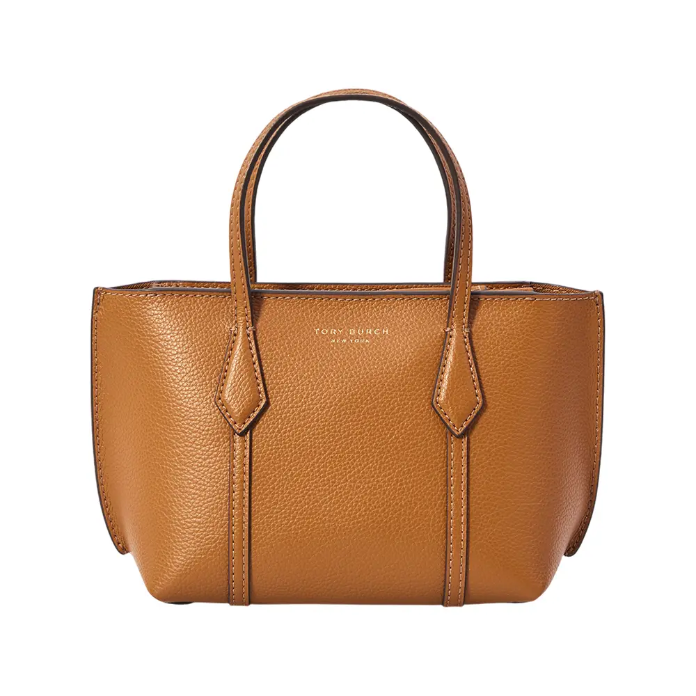 Tory Burch Perry Mini Tote Bag Autumn Brown –