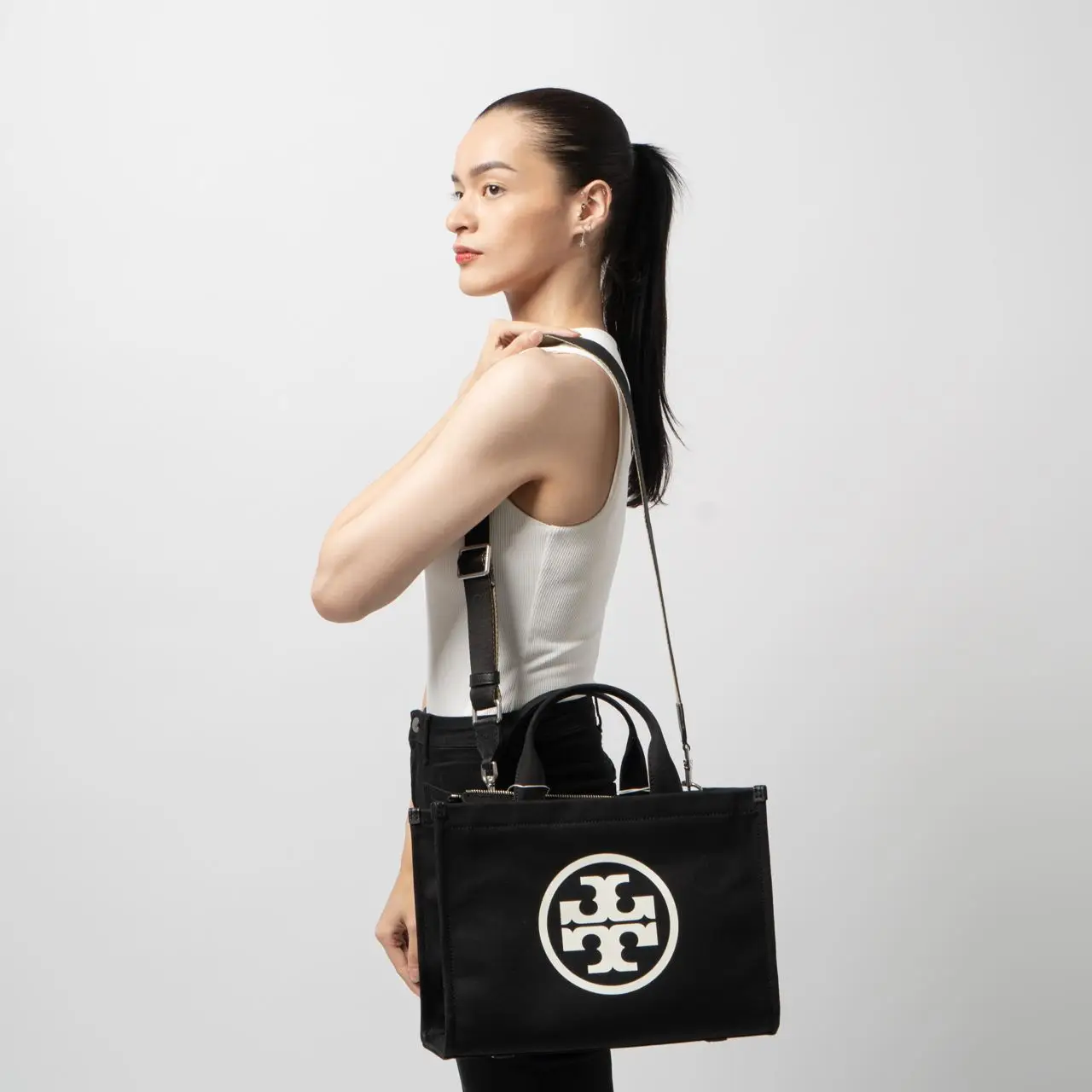 取寄) トリーバーチ レディース エラ パテント 多め スモール トート  