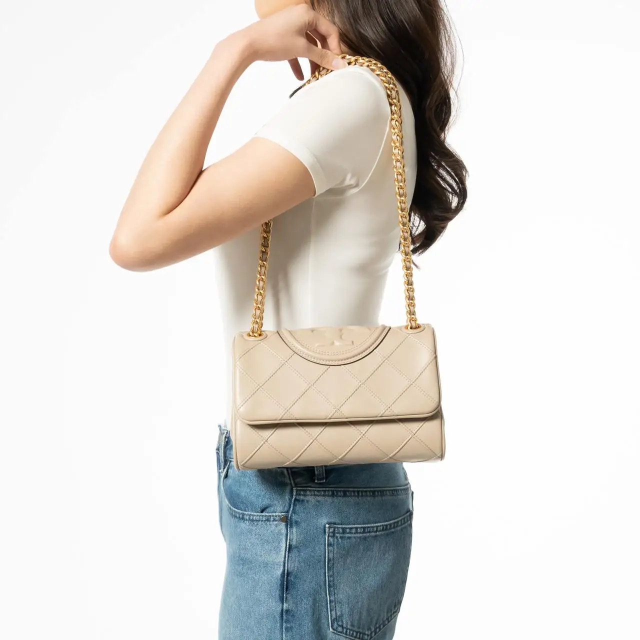 Tory Burch Fleming Soft Small Convertible Shoulder Bag Fresh Clay 