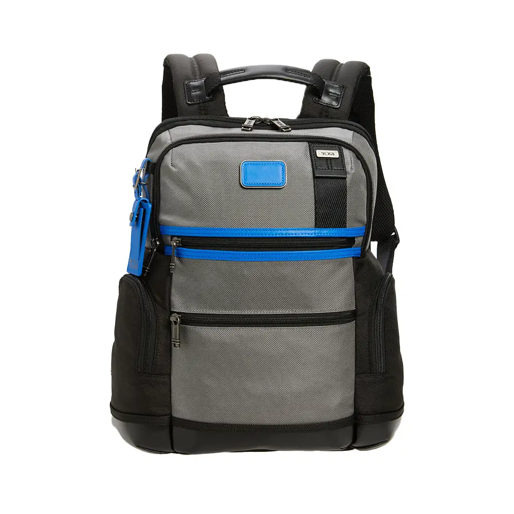 Tumi Parrish Backpack Canvas Grey Blue – voilà.id