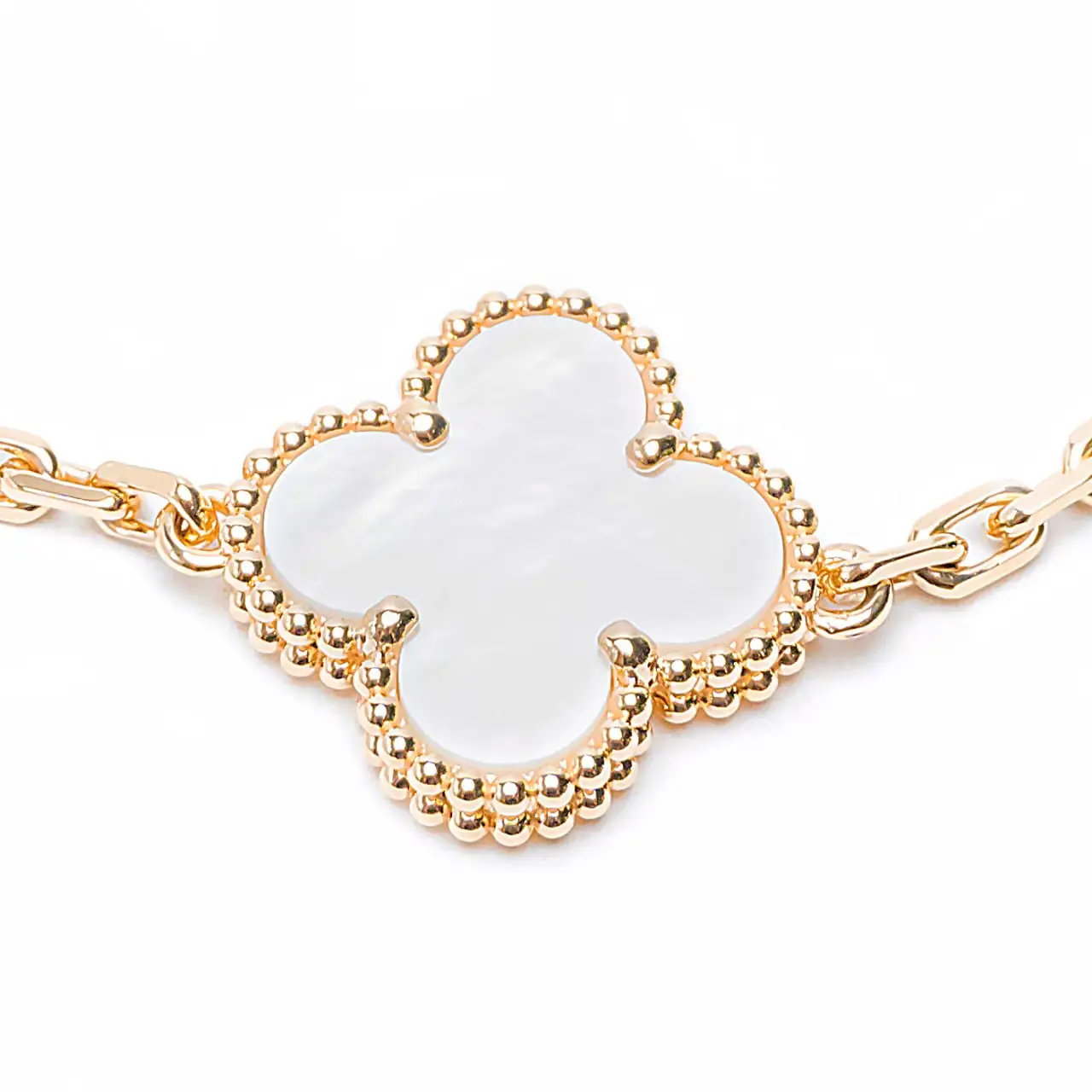 Van Cleef Arpels Vintage Alhambra Motifs Bracelet Yellow Gold