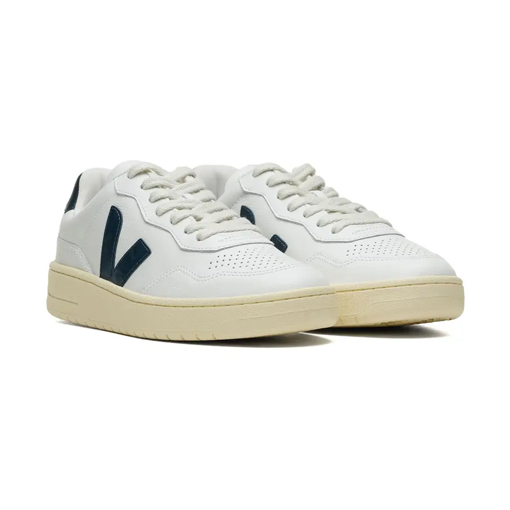 Veja V-90 Leather Sneakers White Nautico Women –