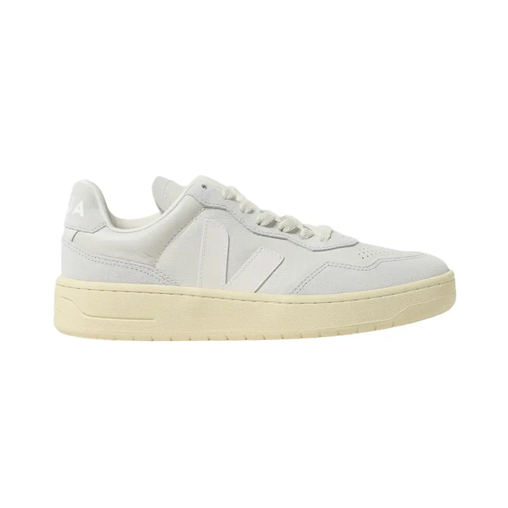 Veja V-90 Leather Sneakers Gravel White Women –
