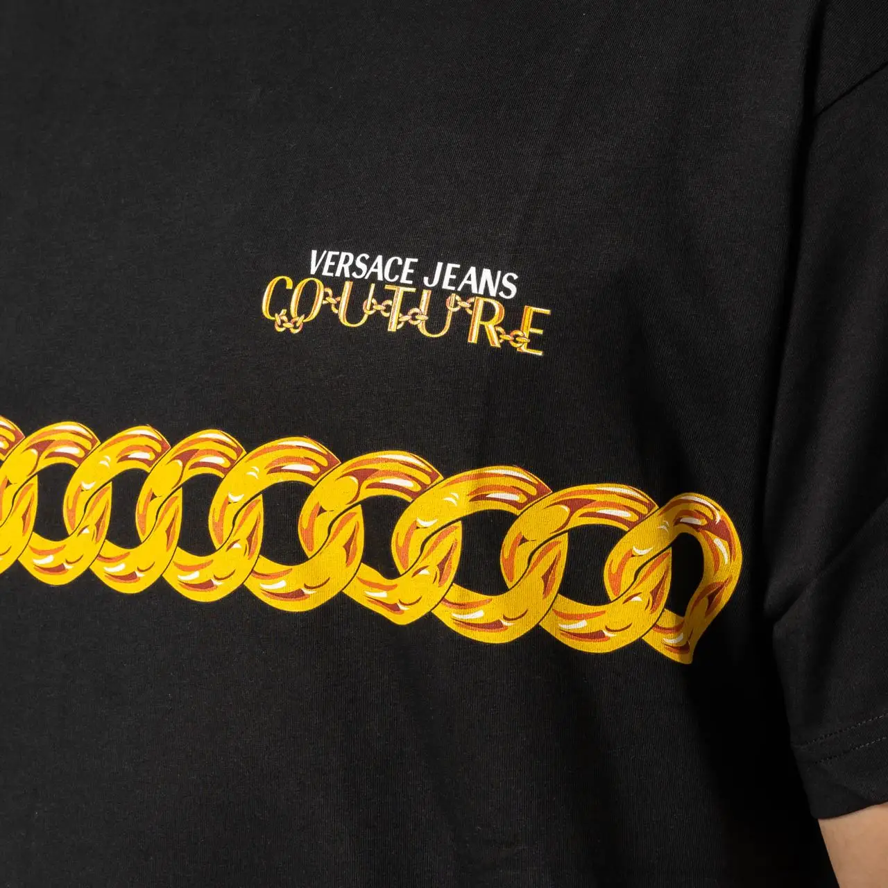 Chain Logo T-Shirt Black