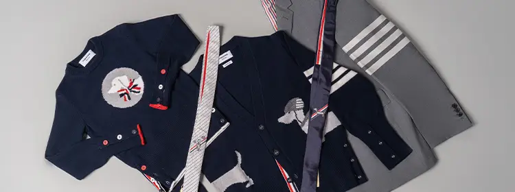 THOM BROWNE ロングタイバー THOM BROWNE ロングタイバー 【公式通販】