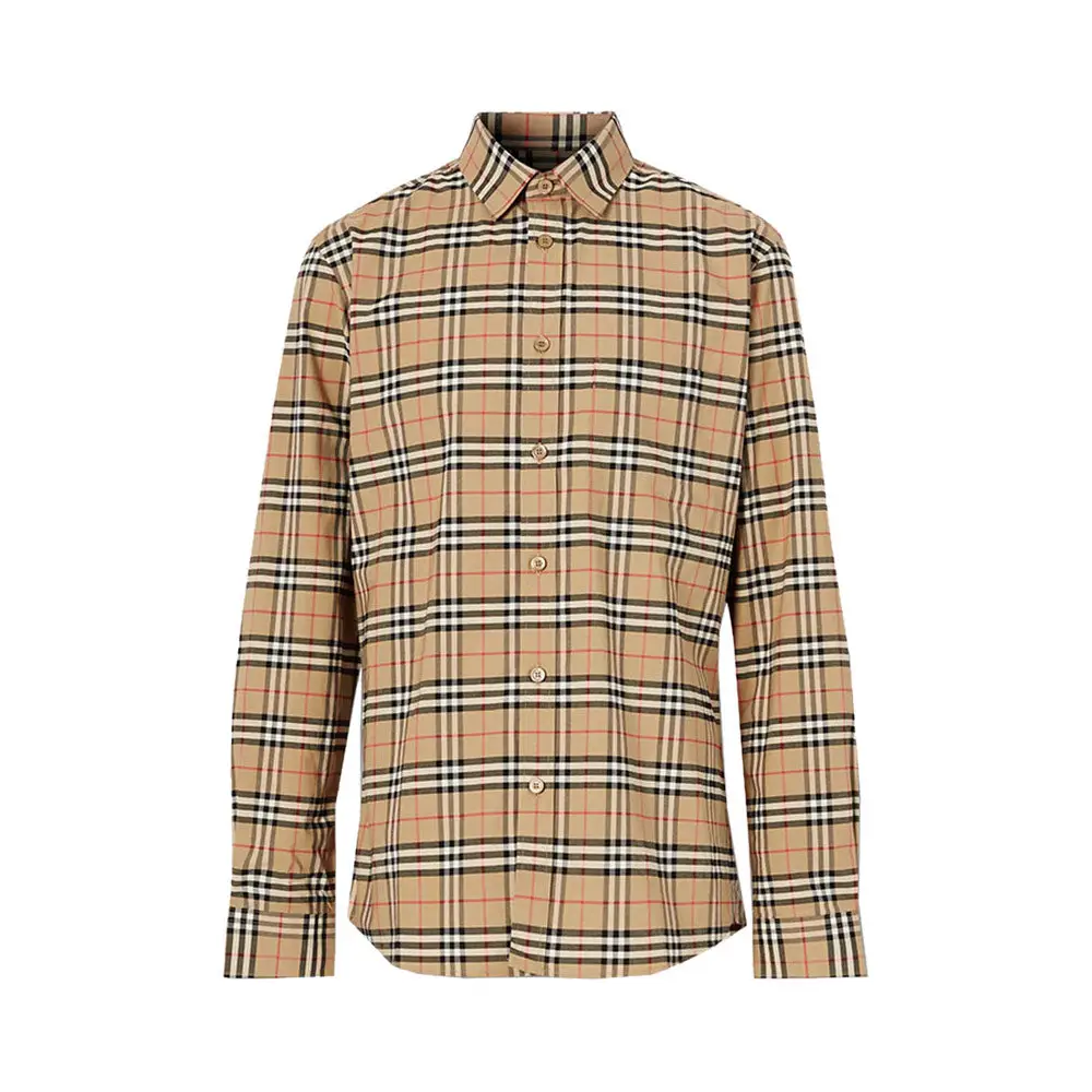 BURBERRY　シャツ Burberry Nova Check-jacquard Shirt | Neutrals | FARFETCH