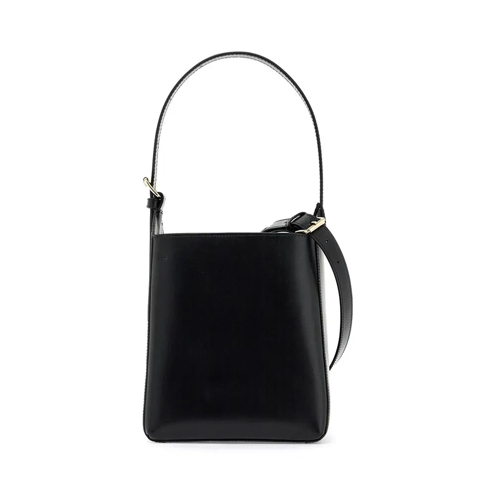 Pinko Love Birds Plaque Leather Foldover Top Shoulder Bag