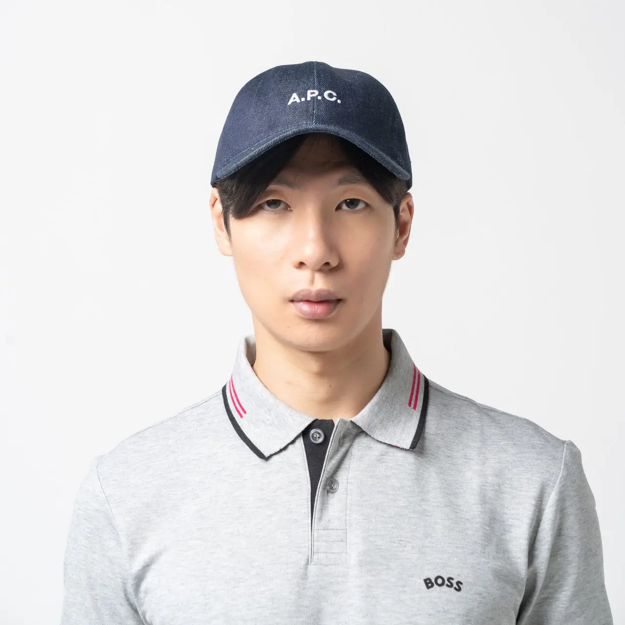 A.P.C Charlie Denim Cap Indigo – voilà.id