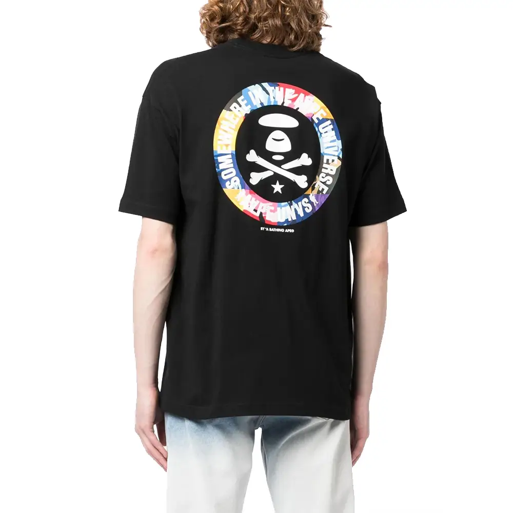【AAPE by A BATHING APE】Moonface カモ グラフィック Tシャツ AAPE BY BATHING APE Moonface Camo Graphic T-Shirt Black