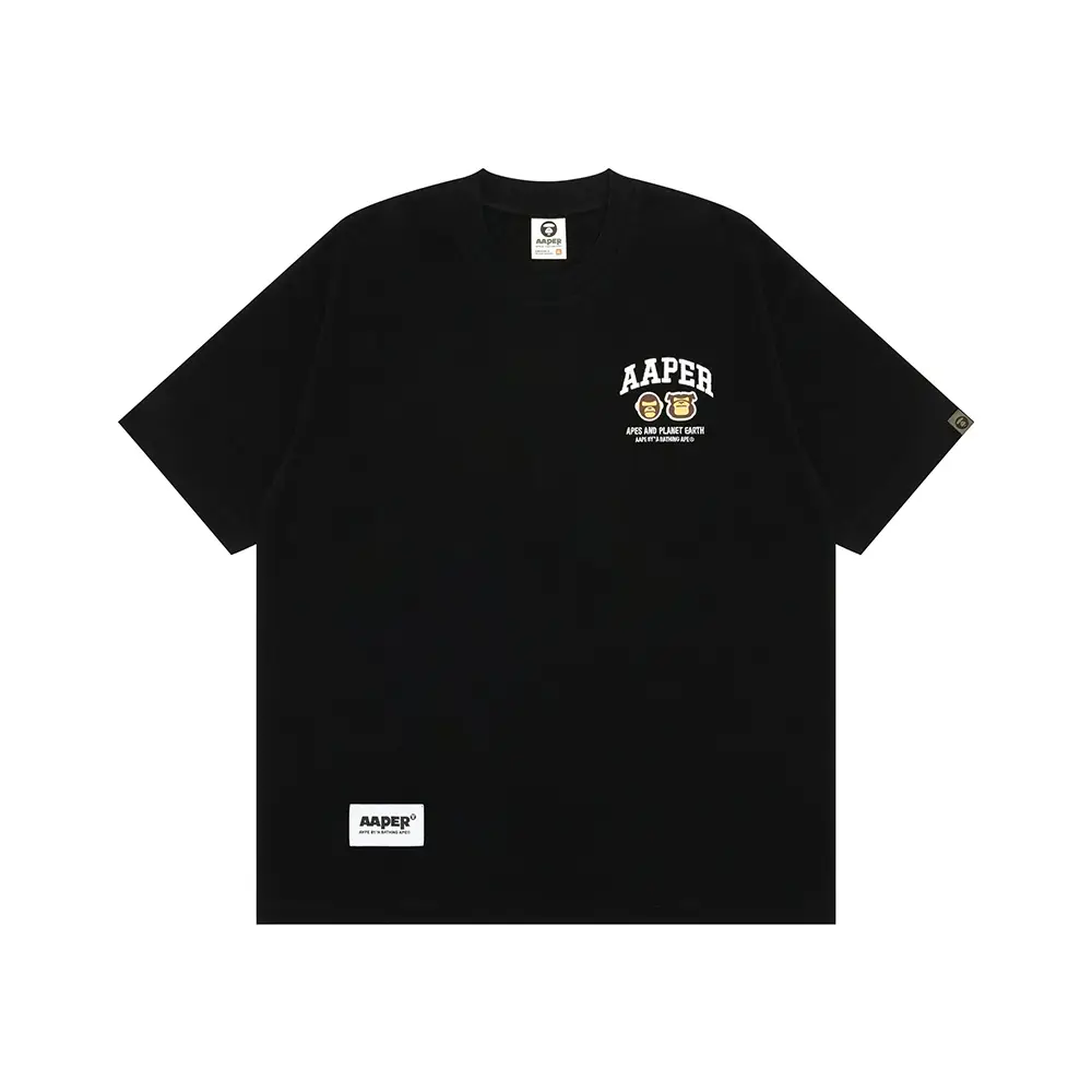 AAPE BY BATHING APE Heart Logo Now T-Shirt Black – voilà.id