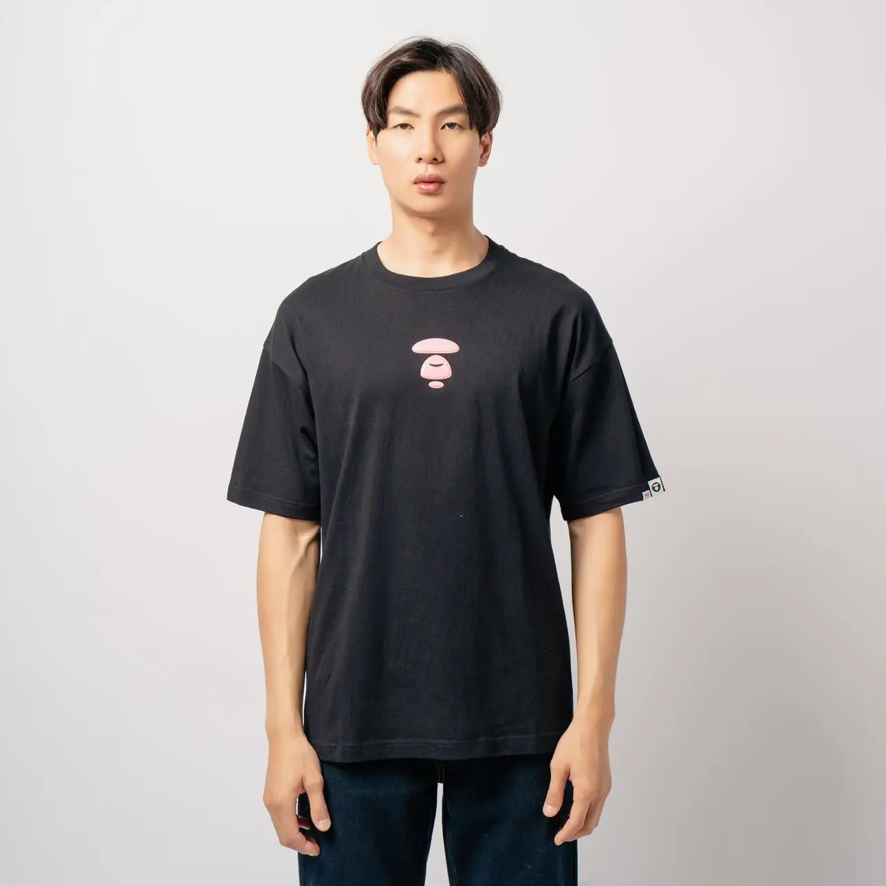 AAPE BY BATHING APE Apes and Planet Earth T-Shirt Black