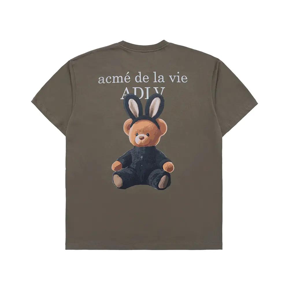 acmé de la vie Rabbit Bear Doll T-Shirt Cocoa – voilà.id